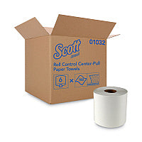 Scott Essential Roll Center-Pull Towels, 1-Ply, 8 x 12, White, 700/Roll, 6 Rolls/Carton (01032)