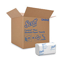 Scott Slimfold Towels, 1-Ply, 7.5 x 11.6, White, 90/Pack, 24 Packs/Carton (04442)