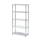 Alera Residential Wire Shelving, Five-Shelf, 36w x 14d x 72h, Silver (ALESW853614SR)