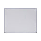 Universal Melamine Dry Erase Board with Aluminum Frame, 24 x 18, White Surface, Anodized Aluminum Frame (UNV43622)
