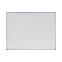Universal Melamine Dry Erase Board with Aluminum Frame, 48 x 36, White Surface, Anodized Aluminum Frame (UNV43624)