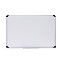 Universal Deluxe Porcelain Magnetic Dry Erase Board, 36 x 24, White Surface, Silver/Black Aluminum Frame (UNV43841)