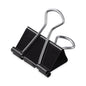 Universal Binder Clips, Mini, Black/Silver, 12/Box (UNV10199)