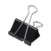 Universal Binder Clip Zip-Seal Bag Value Pack, Mini, Black/Silver, 144/Pack (UNV10199VP)