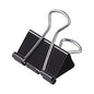 Universal Binder Clips with Storage Tub, Medium, Black/Silver, 24/Pack (UNV11124)