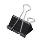 Universal Binder Clip Zip-Seal Bag Value Pack, Large, Black/Silver, 36/Pack (UNV10220VP)