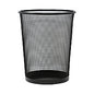 Universal Mesh Wastebasket, 18 qt, Steel Mesh, Black (UNV20008)