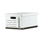 Universal Basic-Duty Economy Record Storage Boxes, Letter/Legal Files, 12" x 15" x 10", White, 10/Carton (UNV25223)