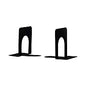 Universal Economy Bookends, Nonskid, 4.75 x 5.25 x 5, Heavy Gauge Steel, Black, 1 Pair (UNV54055)