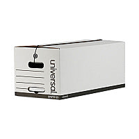 Universal Deluxe Quick Set-up String-and-Button Boxes, Letter Files, White, 12/Carton (UNV75121)