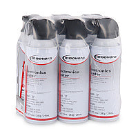 Innovera(R) Compressed Air Duster Cleaner, 10 oz Duster, 6 Cans (IVR10016)