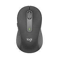 Logitech Signature M650 for Business Wireless Mouse, Medium, 2.4 GHz Frequency, 33 ft Wireless Range, Right Hand Use, Graphite (910006272)