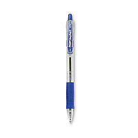 Pilot EasyTouch Ballpoint Pen, Retractable, Fine 0.7 mm, Blue Ink, Clear Barrel, Dozen (32211)