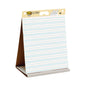Post-it Self-Stick Tabletop Easel Pad with Command Strips, Presentation Format (1.5" Rule), 20 x 23, White, 20 Sheets (563PRL)