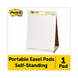 Post-it Original Tabletop Easel Pad with Self-Stick Sheets, Unruled, 20 x 23, White, 20 Sheets (563R)