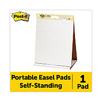 Post-it Original Tabletop Easel Pad with Self-Stick Sheets, Unruled, 20 x 23, White, 20 Sheets (563R)