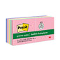 Post-it Original Recycled Note Pads, 3" x 3", Sweet Sprinkles Collection Colors, 100 Sheets/Pad, 12 Pads/Pack (654RPA)