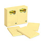 Post-it Original Pads in Canary Yellow, 4" x 6", 100 Sheets/Pad, 12 Pads/Pack (659YW)