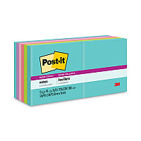 Post-it Pads in Supernova Neon Collection Colors, 3" x 3", 90 Sheets/Pad, 12 Pads/Pack (65412SSMIA)