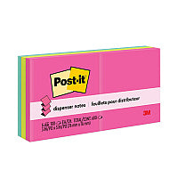 Post-it Original Pop-up Refill, 3" x 3", Poptimistic Collection Colors, 100 Sheets/Pad, 6 Pads/Pack (R330AN)