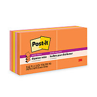 Post-it Pop-up 3 x 3 Note Refill, 3" x 3", Energy Boost Collection Colors, 90 Sheets/Pad, 10 Pads/Pack (R33010SSAU)