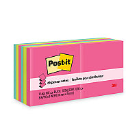 Post-it Original Pop-up Refill Value Pack, 3 x 3, (8) Poptimistic Collection Colors, (4) Canary Yellow, 100 Sheets/Pad, 12 Pads/Pack (R33012AN)