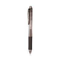 Pentel EnerGel-X Gel Pen, Retractable, Fine 0.5 mm Needle Tip, Black Ink, Clear/Black Barrel, 24/Pack (BLN105ASW2)