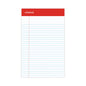 Universal Perforated Ruled Writing Pads, Narrow Rule, Red Headband, 50 White 5 x 8 Sheets, Dozen (UNV46300)