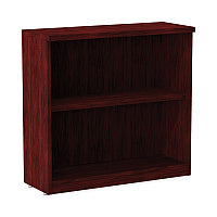 Alera Valencia Series Bookcase, Two-Shelf, 31.75w x 14d x 29.5h, Mahogany (ALEVA633032MY)