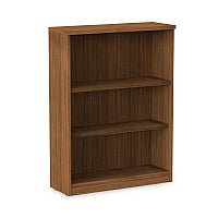 Alera Valencia Series Bookcase, Three-Shelf, 31.75w x 14d x 39.38h, Modern Walnut (ALEVA634432WA)