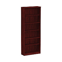 Alera Valencia Series Bookcase, Six-Shelf, 31.75w x 14d x 80.25h, Mahogany (ALEVA638232MY)