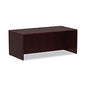 Alera Valencia Series Straight Front Desk Shell, 71" x 35.5" x 29.63", Mahogany (ALEVA217236MY)