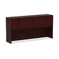 Alera Valencia Series Hutch with Doors, 4 Compartments, 70.63w x 15d x 35.38h, Mahogany (ALEVA287215MY)