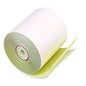 ICONEX Impact Printing Carbonless Paper Rolls, 3" x 90 ft, White/Canary, 50/Carton (90770047)