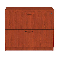Alera Valencia Series Lateral File, 2 Legal/Letter-Size File Drawers, Medium Cherry, 34" x 22.75" x 29.5" (ALEVA513622MC)