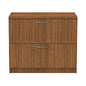 Alera Valencia Series Lateral File, 2 Legal/Letter-Size File Drawers, Modern Walnut, 34" x 22.75" x 29.5" (ALEVA513622WA)