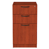Alera Valencia Series Full Pedestal File, Left/Right, 3-Drawers: Box/Box/File, Legal/Letter, Cherry, 15.63" x 20.5" x 28.5" (ALEVA532822MC)
