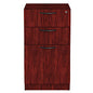 Alera Valencia Series Full Pedestal File, Left/Right, 3-Drawers: Box/Box/File, Legal/Letter, Mahogany, 15.63" x 20.5" x 28.5" (ALEVA532822MY)