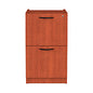 Alera Valencia Series Full Pedestal File, Left/Right, 2 Legal/Letter-Size File Drawers, Medium Cherry, 15.63" x 20.5" x 28.5" (ALEVA542822MC)