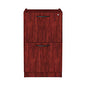 Alera Valencia Series Full Pedestal File, Left or Right, 2 Legal/Letter-Size File Drawers, Mahogany, 15.63" x 20.5" x 28.5" (ALEVA542822MY)
