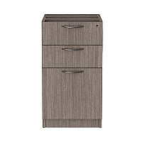Alera Valencia Series Full Pedestal File, Left/Right, 3-Drawers: Box/Box/File, Legal/Letter, Gray, 15.63" x 20.5" x 28.5" (ALEVA532822GY)