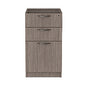 Alera Valencia Series Full Pedestal File, Left/Right, 3-Drawers: Box/Box/File, Legal/Letter, Gray, 15.63" x 20.5" x 28.5" (ALEVA532822GY)