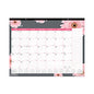 Brownline Monthly Desk Pad Calendar, Pink Daisy Artwork, 22 x 17, Pink/White Sheets, Black Binding, 12-Month (Jan to Dec): 2026 (C193105)