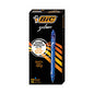 BIC Gel-ocity Quick Dry Gel Pen, Retractable, Medium 0.7 mm, Blue Ink, Blue Barrel, Dozen (RGLCG11BE)