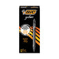 BIC Gel-ocity Quick Dry Gel Pen, Retractable, Medium 0.7 mm, Black Ink, Black Barrel, Dozen (RGLCG11BK)