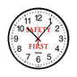 AbilityOne 6645016986556 SKILCRAFT Safety Message Quartz Wall Clock, Safety First, 12.75" Overall Diameter, 1 AA (sold separately)