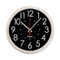 AbilityOne 6645016986560 SKILCRAFT High Contrast Quartz Wall Clock, 14.5" Overall Diameter, White Case, 1 AA (sold separately)
