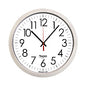 AbilityOne 6645016986555 SKILCRAFT Silver Quartz Wall Clock, 14.5" Overall Diameter, 1 AA (sold separately)