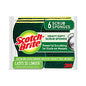 Scotch-Brite Heavy-Duty Scrub Sponge, 4.5 x 2.7, 0.6" Thick, Yellow/Green, 6/Pack (426)