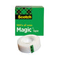 Scotch Magic Tape Refill, 1" Core, 0.75" x 83.33 ft, Clear (8101K)